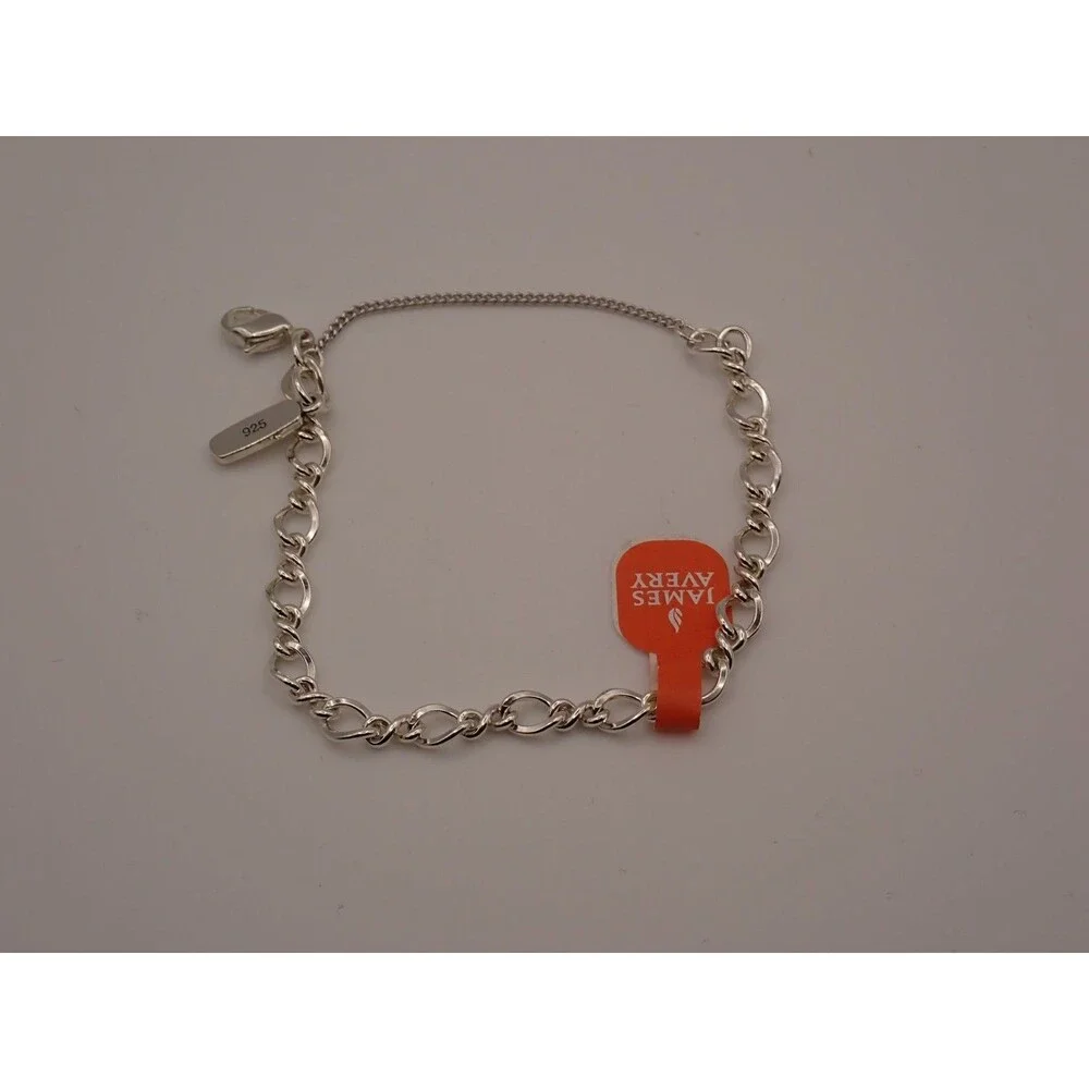 NEW James Avery Charm Bracelet Small .925 Sterling Silver Medium Twist Chain - Picture 2 of 5